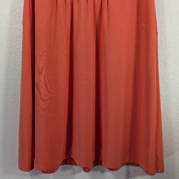NWOT Catherine Malandrino Sleeveless Pleated Classic Mini Orange Dress Size S - Picture 8 of 14